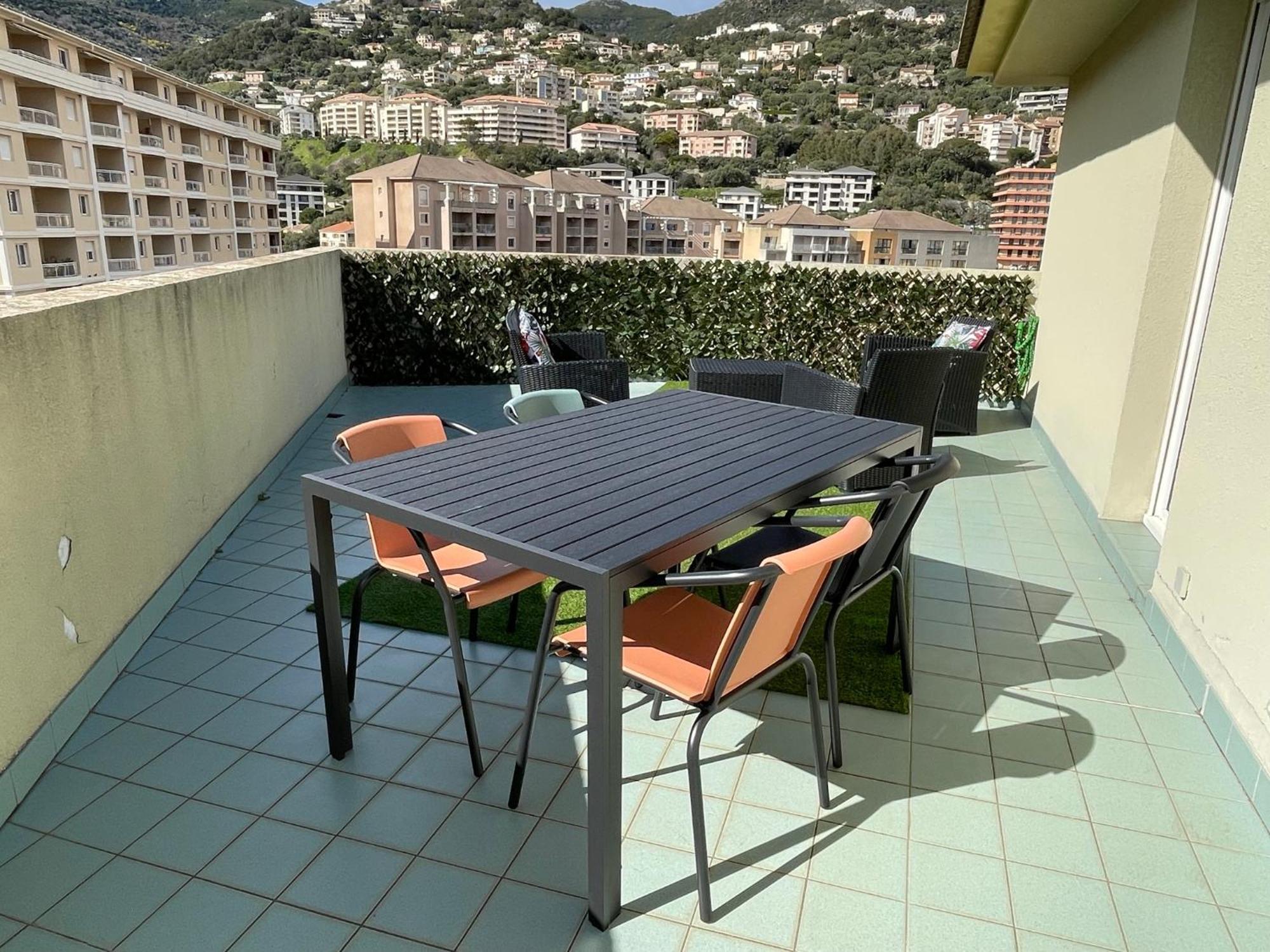 בסטיה Grand T2 Proche Centre Ville, Vue Mer Et Montagne מראה חיצוני תמונה